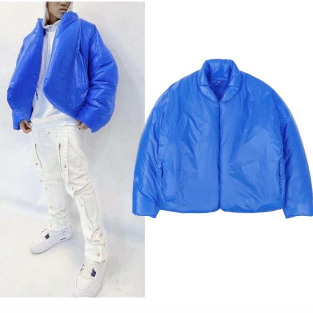 YEEZY  X GAP ROUND BLUE PUFFER JACKET SIZE XL KANYE WEST